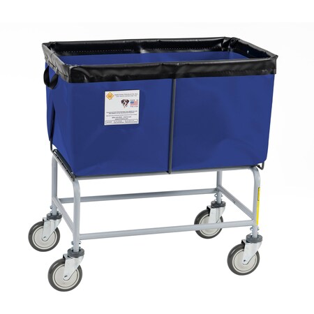 R&B Wire Products Elevated Basket Truck, Vinyl, 4 Bushel, Navy 464NVY